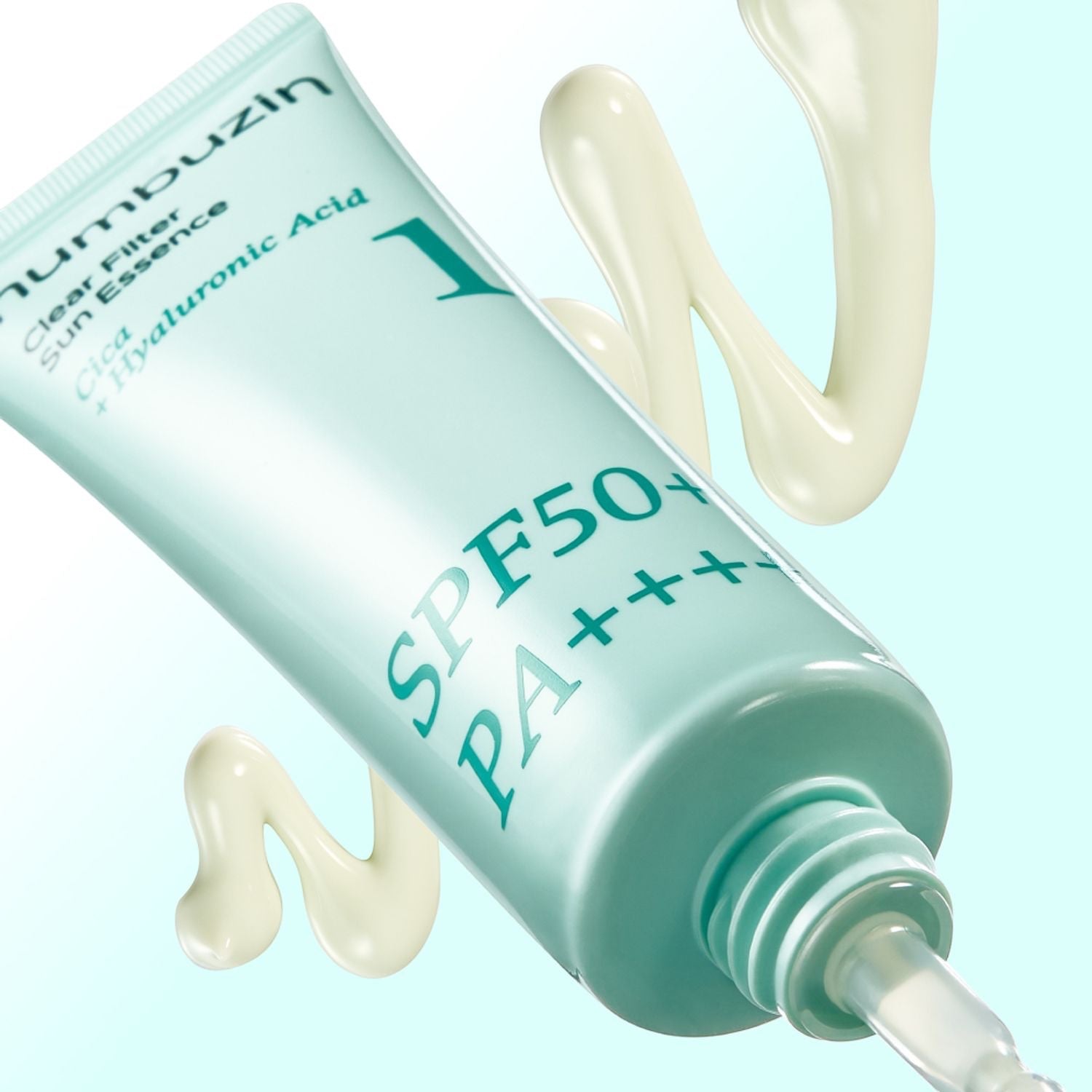 Numbuzin No.1 Clear Filter Sun Essence SPF50+ PA++++ from bareskin.lt, a soothing lightweight chemical sunscreen.