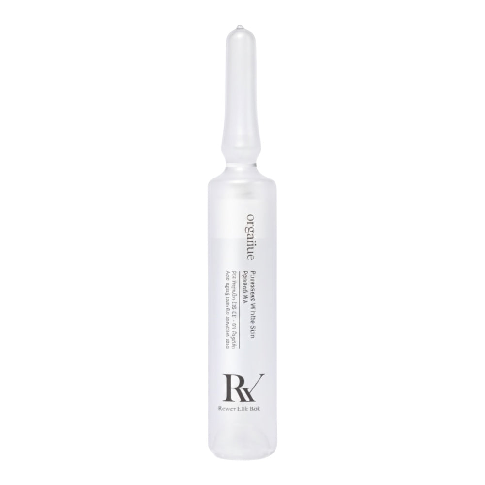 bareskin.lt orgahue Peptide 104 Wrinkle Shot Eyemask in a clear glass ampoule for anti-aging skincare