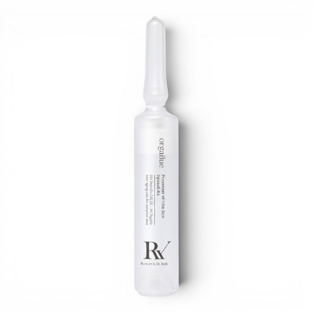 bareskin.lt orgahue Peptide 104 Wrinkle Shot Eyemask in a clear glass ampoule for anti-aging skincare