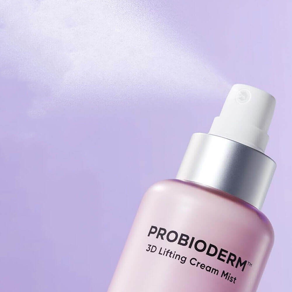 bareskin.lt BIOHEAL BOH Probioderm 3D Lifting Cream Mist veido dulksna, kuri akimirksniu suteikia odai drėgmės ir gaivos