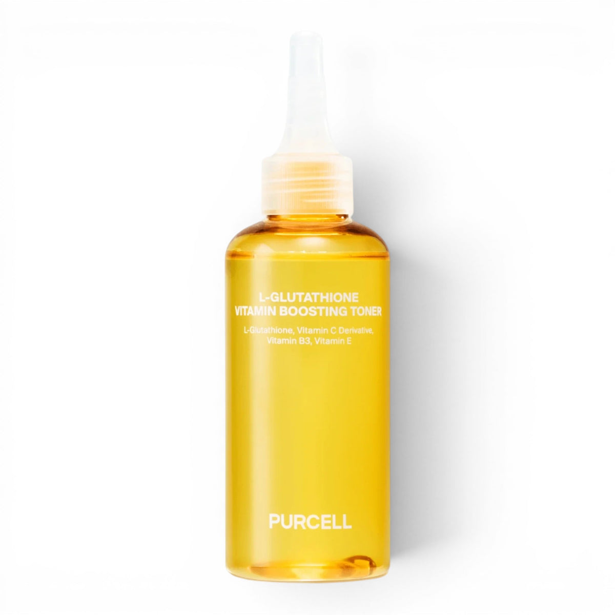 bareskin.lt PURCELL L-Glutathione Vitamin Boosting Toner in a clear bottle with a pointed applicator tip