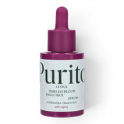 bareskin.lt PURITO Bakuchiol Timeless Bloom serum in a purple glass dropper bottle for anti-aging skincare