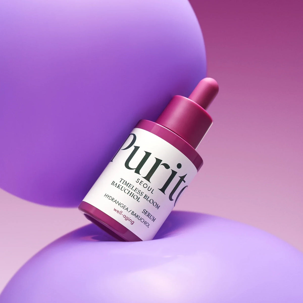 bareskin.lt PURITO Bakuchiol Timeless Bloom serum odą jauninantis bei mažinantis raukšles serumas su bakučioliu, kuris turi panašų poveikį kaip retinolis