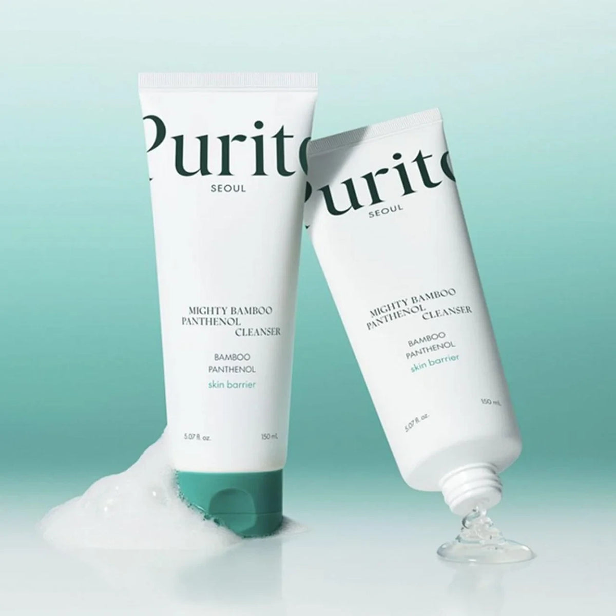 bareskin.lt PURITO SEOUL Mighty Bamboo Panthenol Cleanser  veido prausiklis skirtas kasdieniam odos valymui, kai svarbu efektyviai pašalinti nešvarumus, perteklinį sebumą ir makiažo likučius, kartu išlaikant odos komfortą
