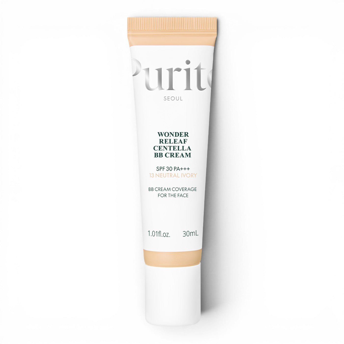 bareskin.lt Purito SEOUL Wonder Releaf Centella BB Cream in shade 13 Neutral Ivory with SPF 30 PA+++ protection.