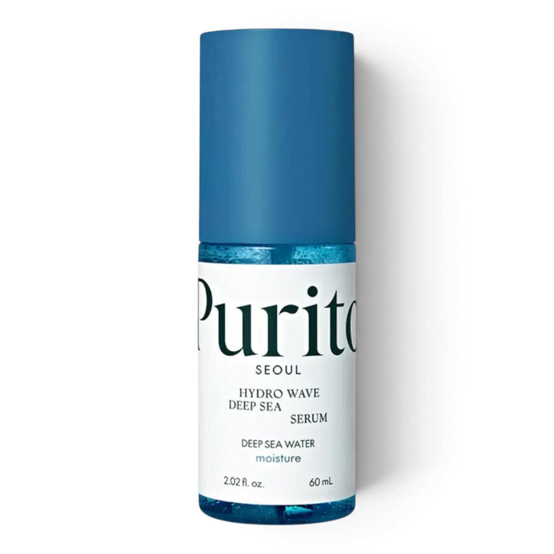 bareskin.lt Purito SEOUL Hydro Wave Deep Sea Serum drėkinamasis serumas su giliavandeniu jūros vandeniu, ektoinu ir peptidais, skirtas odai, kuriai trūksta drėgmės ir komforto