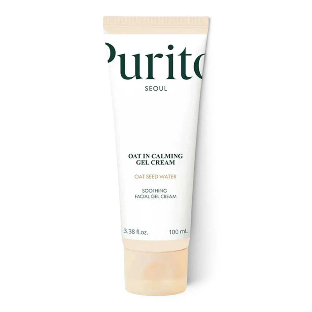 bareskin.lt Purito SEOUL Oat-in Calming Gel Cream lengvos gelinės tekstūros veido kremas, skirtas jautriai, išsausėjusiai ar sudirgusiai odai