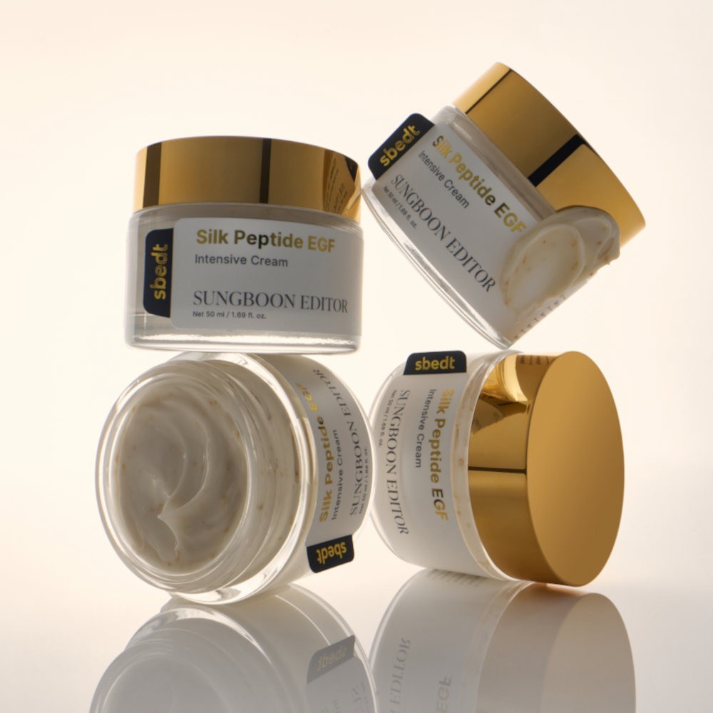 bareskin.lt SUNGBOON EDITOR Silk Peptide EGF Intensive Cream veido kremas, sukurtas odai, kuriai norisi daugiau drėgmės, glotnumo ir puoselėjančios priežiūros