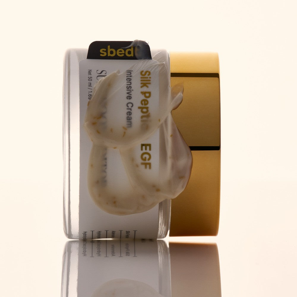 bareskin.lt SUNGBOON EDITOR Silk Peptide EGF Intensive Cream veido kremas, sukurtas odai, kuriai norisi daugiau drėgmės, glotnumo ir puoselėjančios priežiūros