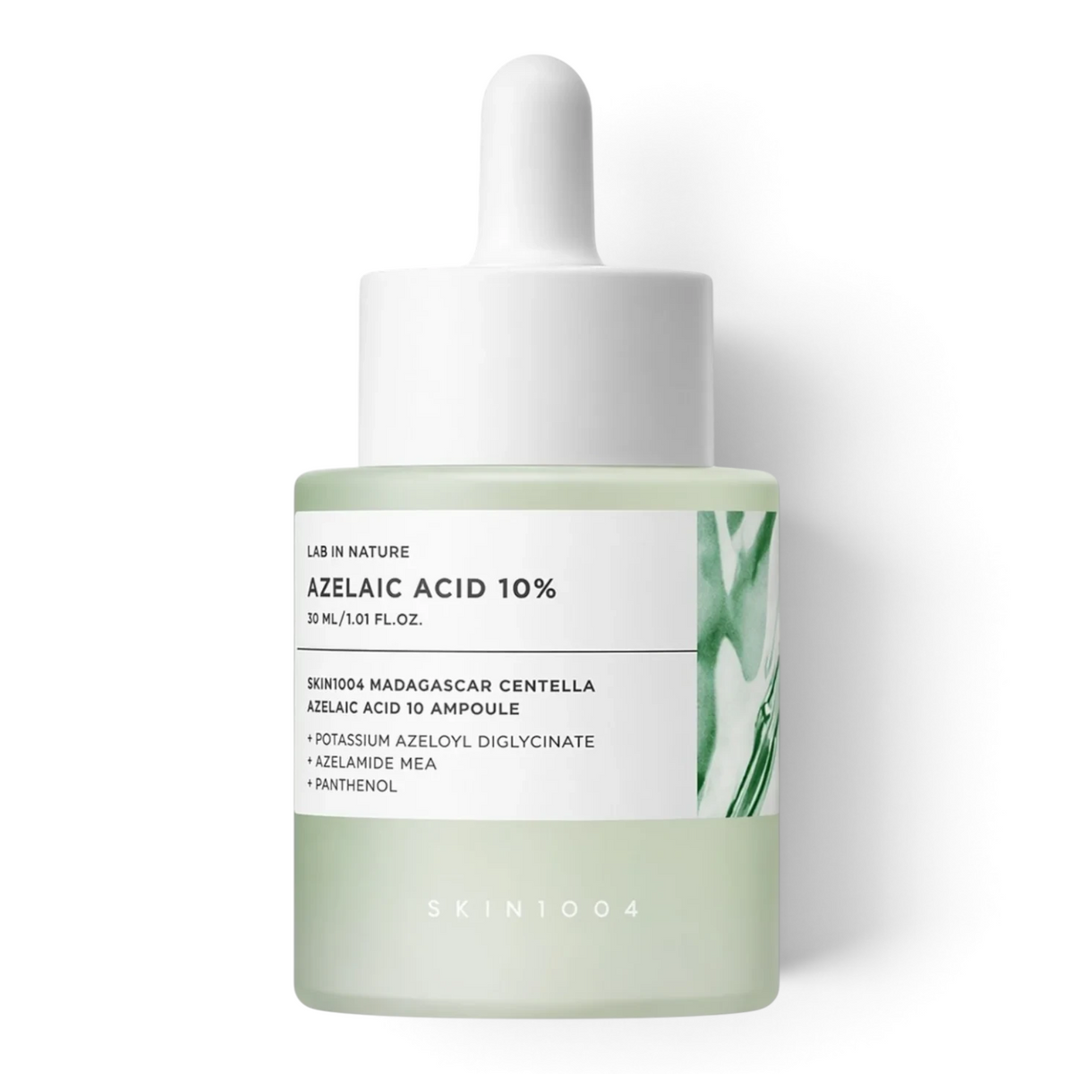 bareskin.lt SKIN1004 Madagascar Centella Azelaic Acid 10 Ampoule in a light green glass bottle with a white dropper