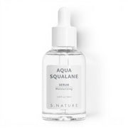 S.NATURE Aqua Squalane Serum by bareskin.lt in a clear glass dropper bottle for deep facial hydration.