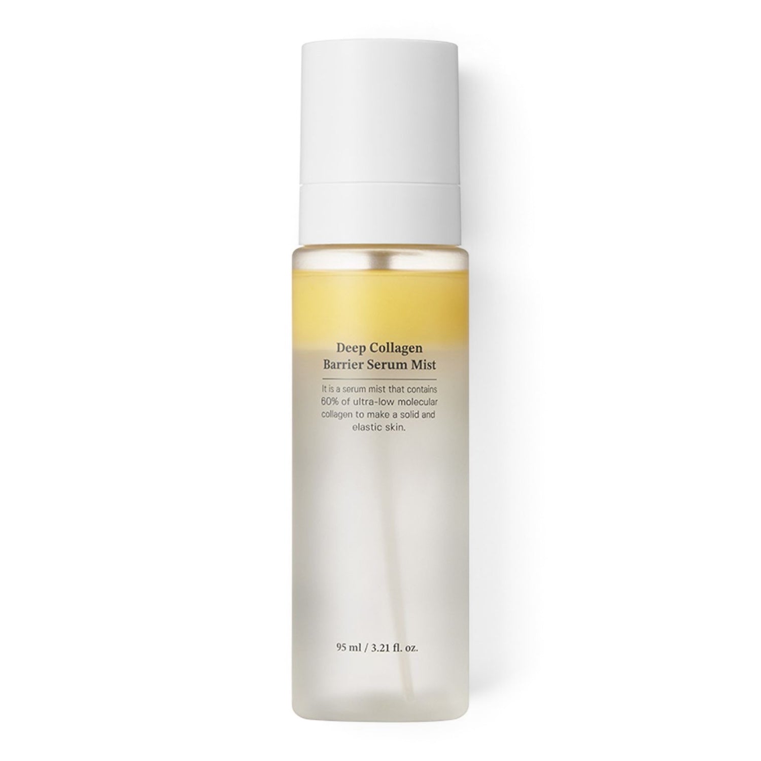 SUNGBOON EDITOR Deep Collagen Barrier Serum Mist from bareskin.lt in a clear bottle with a dual-phase yellow formula.
