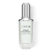 bareskin.lt TIRTIR Ceramic Milk Ampoule in a clear glass bottle with a silver dropper cap for facial hydration