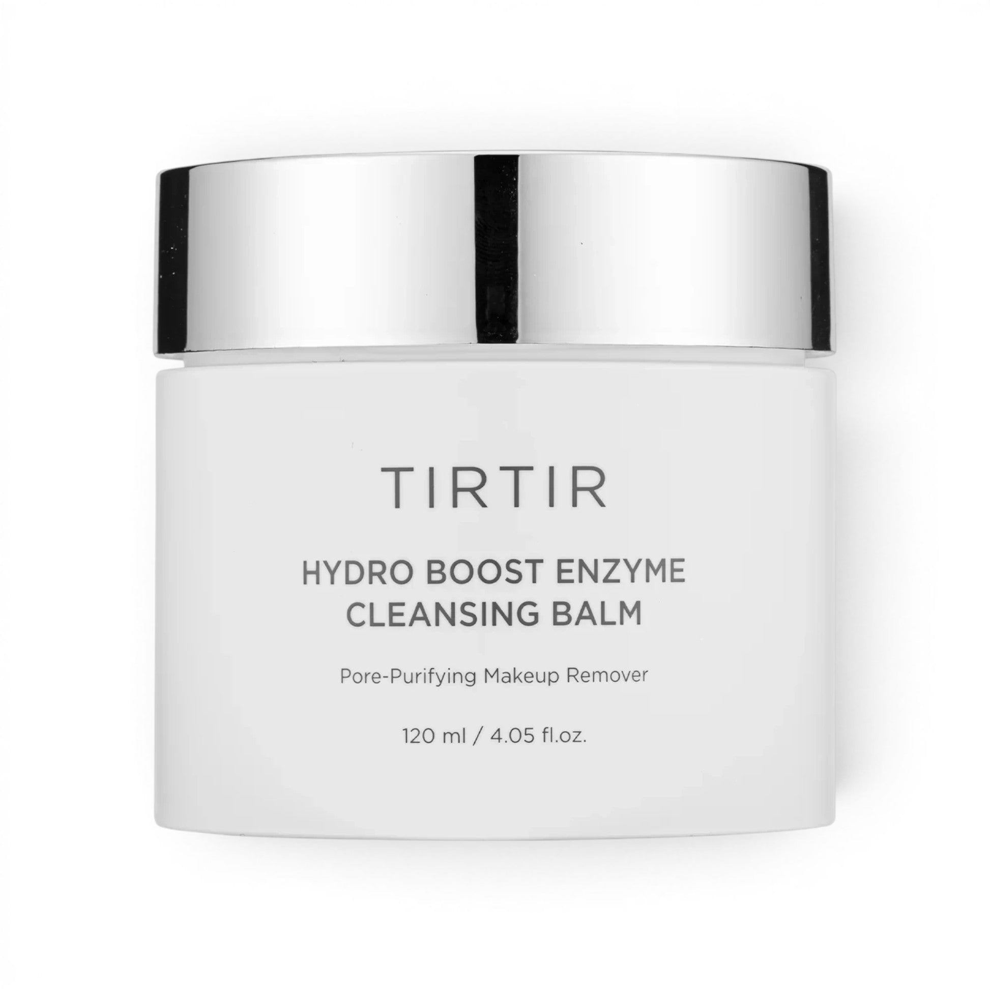 TIRTIR Hydro Boost Enzyme Cleansing Balm in a white jar with a silver lid, sold by bareskin.lt