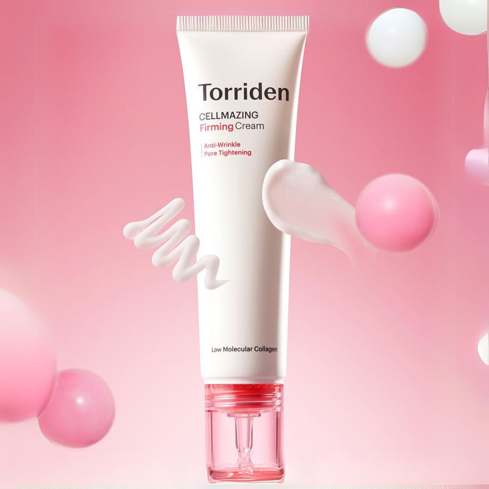 bareskin.lt Torriden Cellmazing Firming Cream veido kremas skirtas gerinti odos elastingumą, lyginti raukšleles bei mažinti porų matomumą, nekemša porų, saugus naudoti turint jautrią odą ar aknės bėrimus