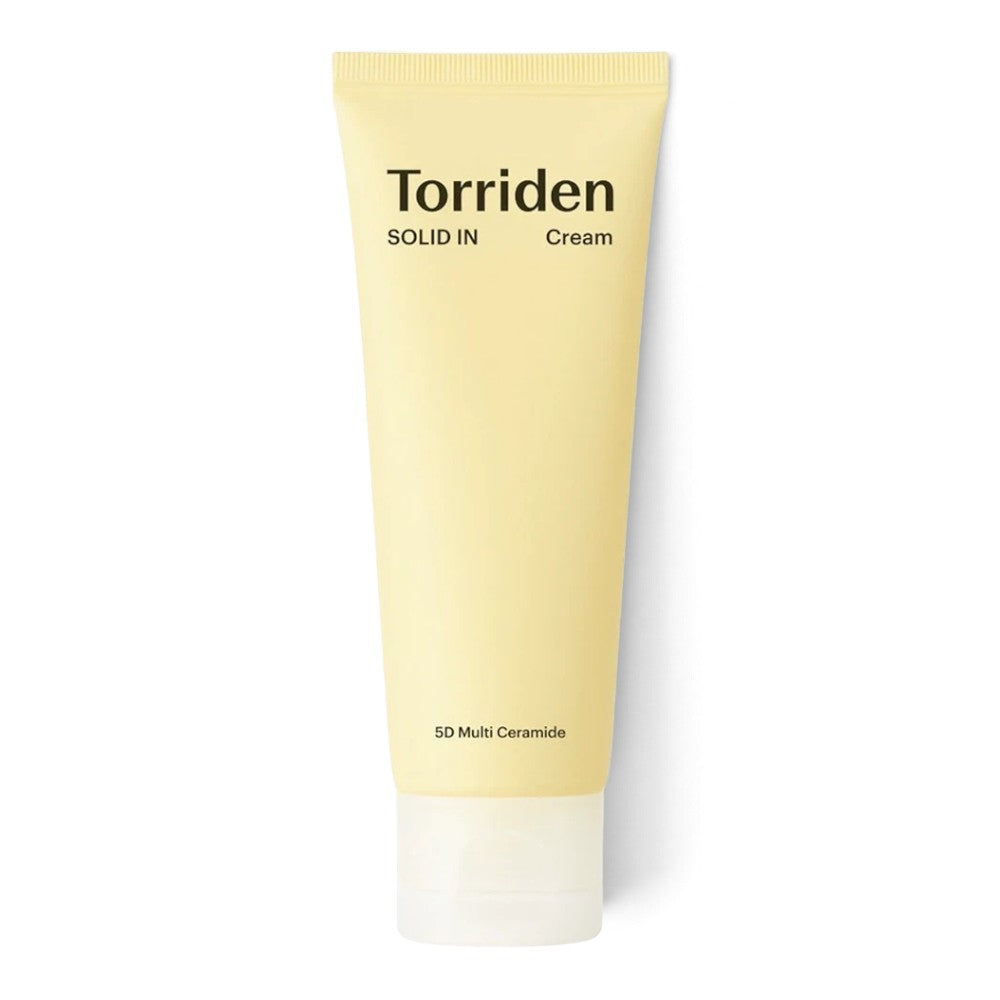 bareskin.lt Torriden Solid-In Ceramide Cream in a pale yellow squeeze tube for dry and sensitive skin