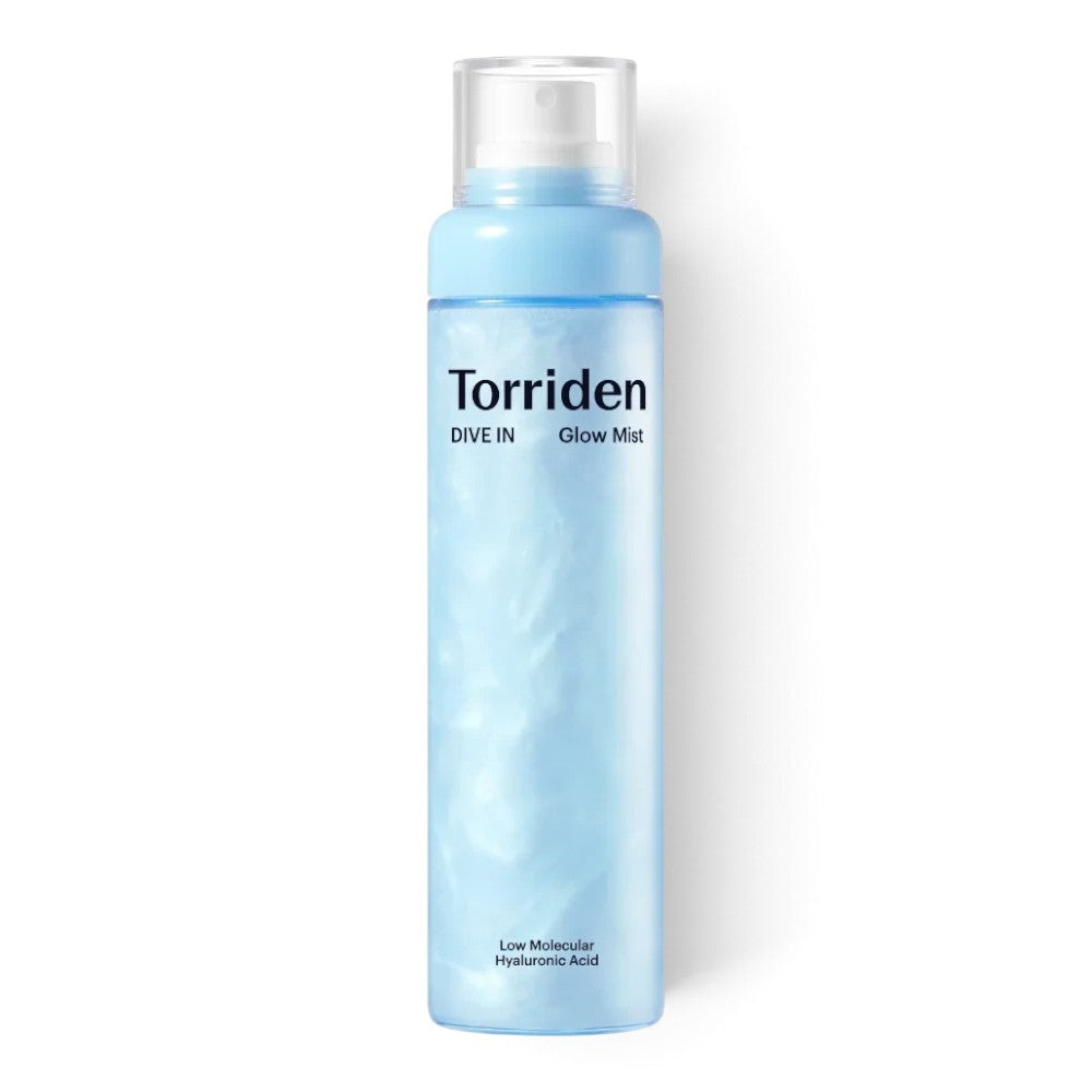 bareskin.lt Torriden Dive In Glow Mist facial spray in a light blue bottle with hyaluronic acid for hydration
