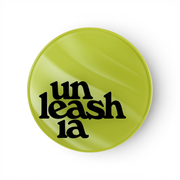 UNLEASHIA Satin Wear Healthy-Green Cushion foundation compact from bareskin.lt in a bright green circular case.