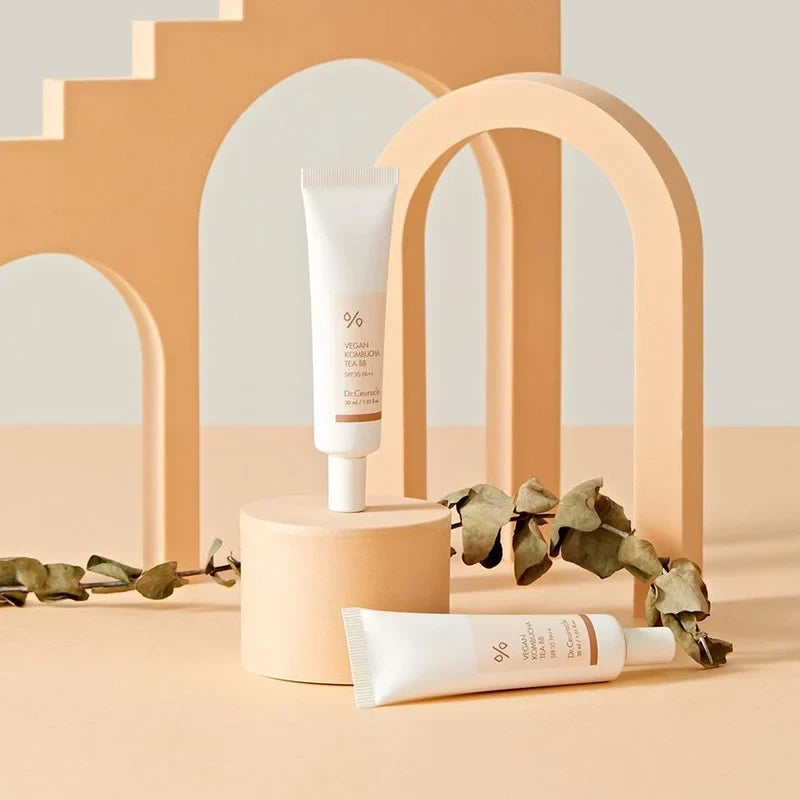 bareskin.lt Dr. Ceuracle Vegan Kombucha Tea BB cream BB kremas suteikia natūralų padengimą ir intensyvų drėkinimą