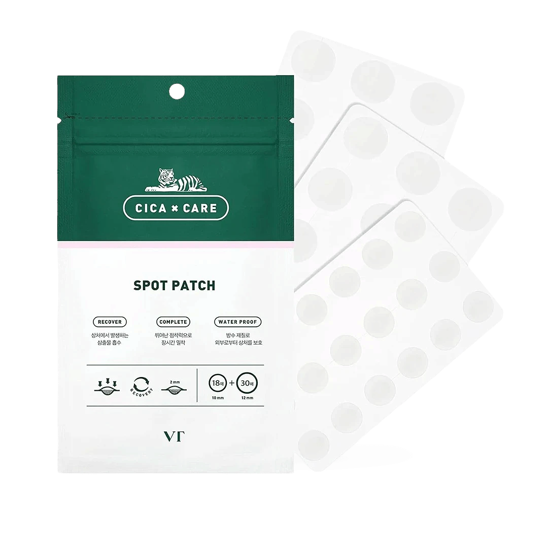 bareskin.lt VT Cosmetics Cica Spot Patch spuogų priežiūros pleistrai su centella asiatica