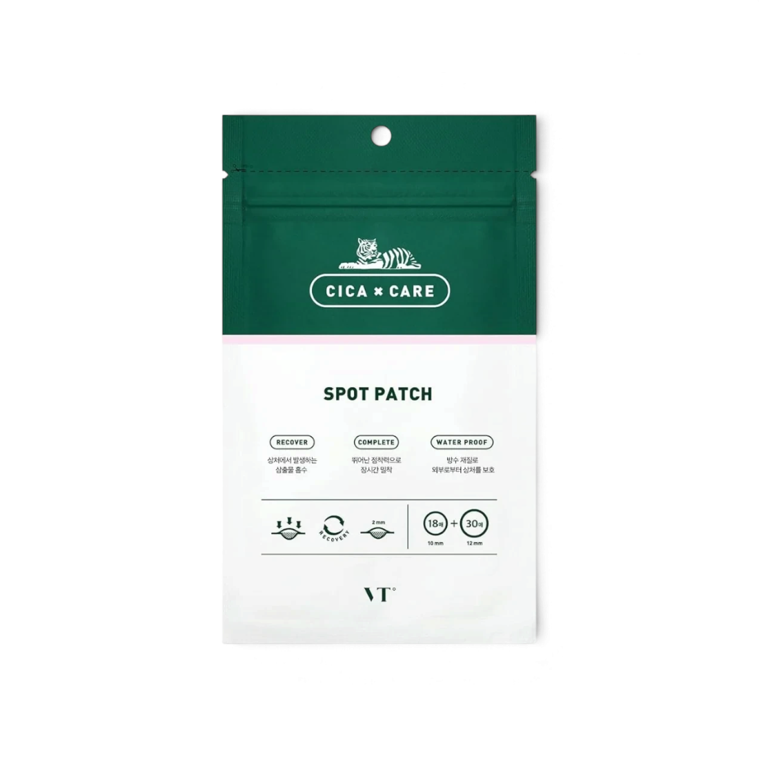bareskin.lt VT Cosmetics Cica Spot Patch spuogų priežiūros pleistrai su centella asiatica