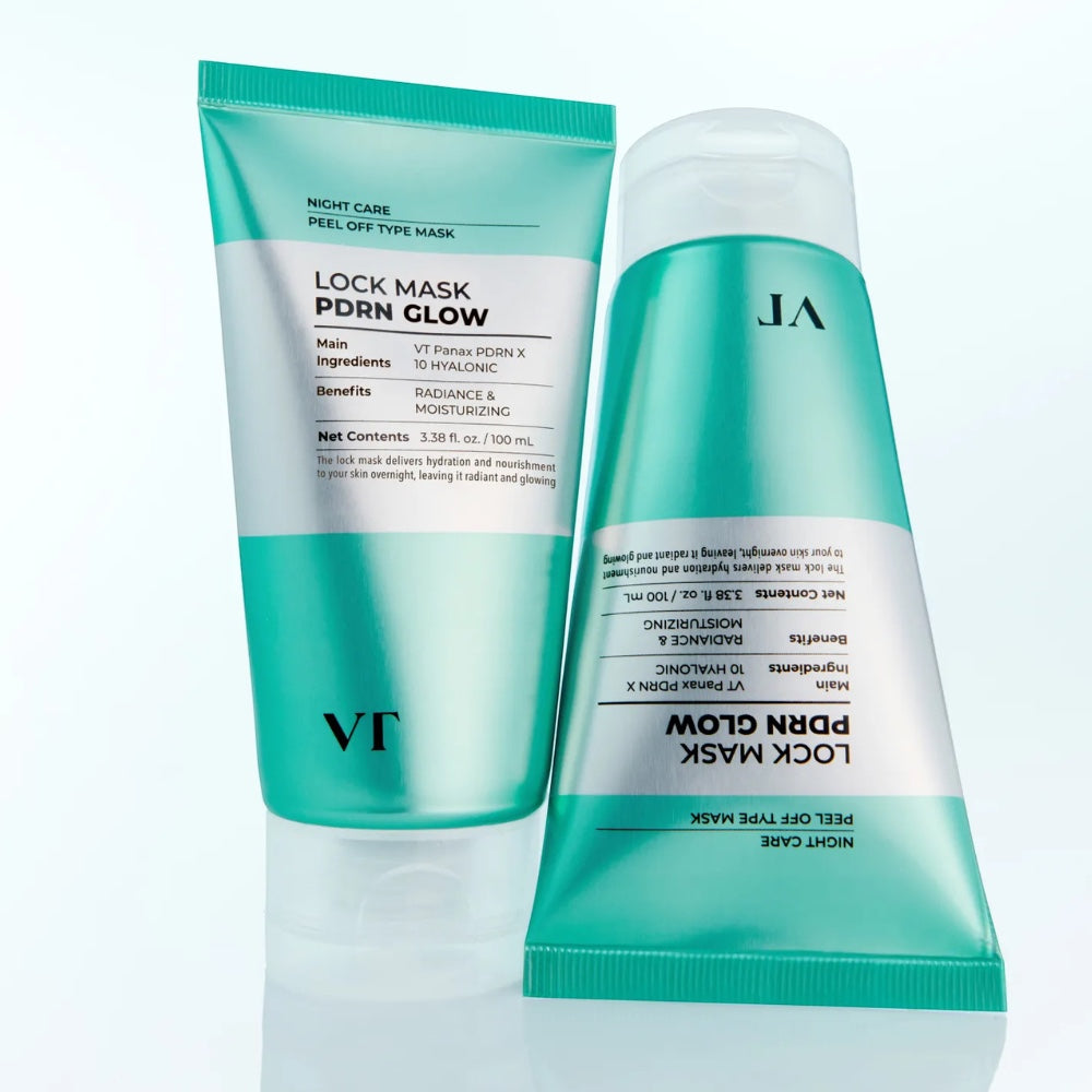 bareskin.lt VT Cosmetics Glow Lock Mask drėkinanti veido kaukė, kuri padeda palaikyti odos drėgmės balansą ir suteikia elastingumo bei komforto pojūtį