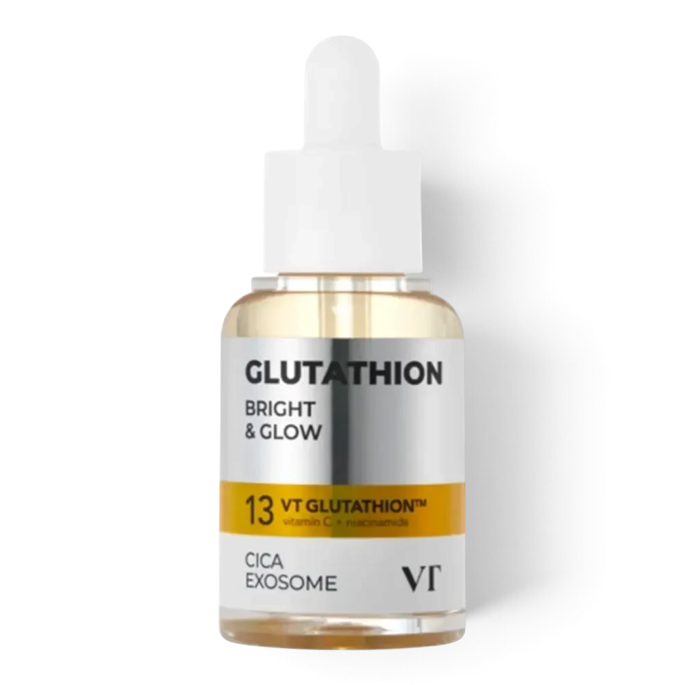 bareskin.lt VT Cosmetics Glutathione G2 brightening face ampoule veido ampulė su glutationu, niacinamidu, vitaminu C ir hialurono rūgšties kompleksu padeda palaikyti tolygų odos toną ir drėgmės balansą