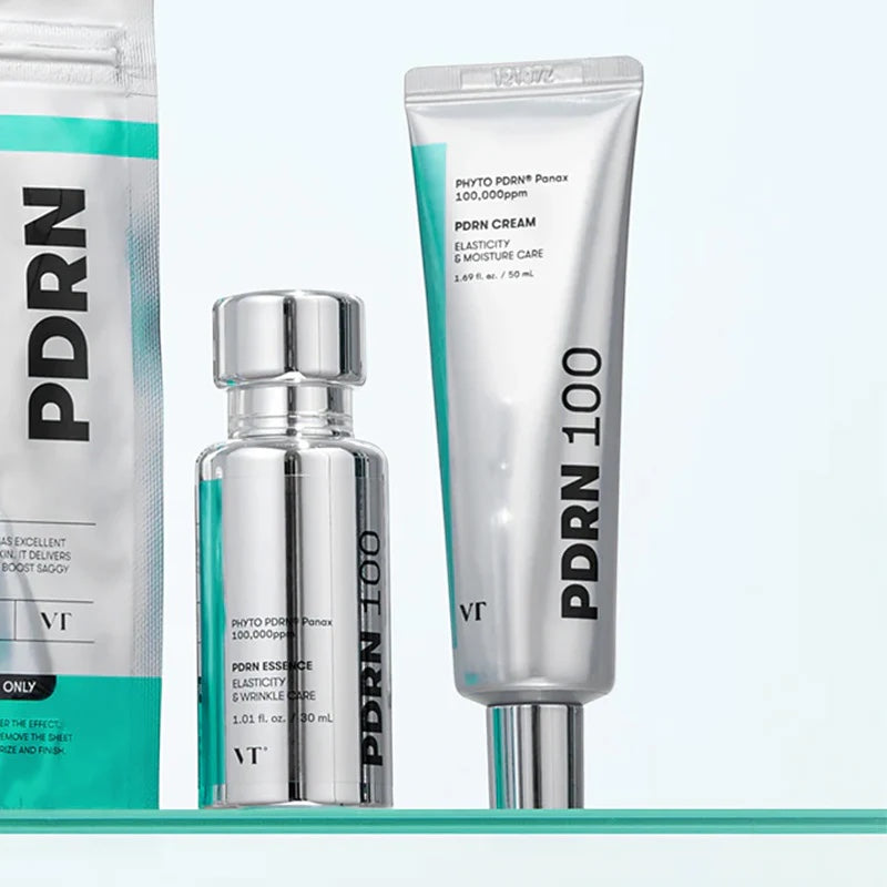 VT Cosmetics PDRN Cream 100 and essence set for skin elasticity and hydration from bareskin.lt