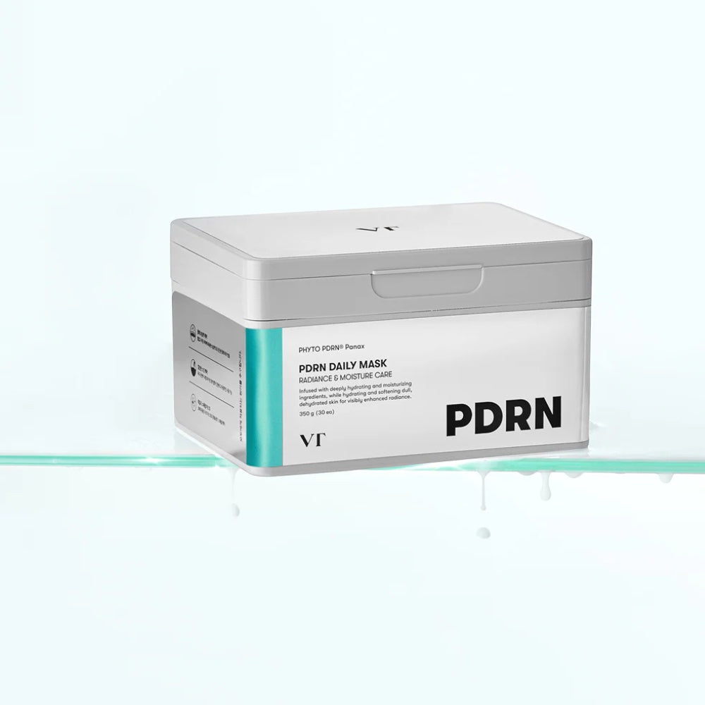 bareskin.lt VT Cosmetics PDRN Daily Mask veido kaukė sukurta intensyviam odos drėkinimui, elastingumo palaikymui ir apsaugai nuo drėgmės praradimo
