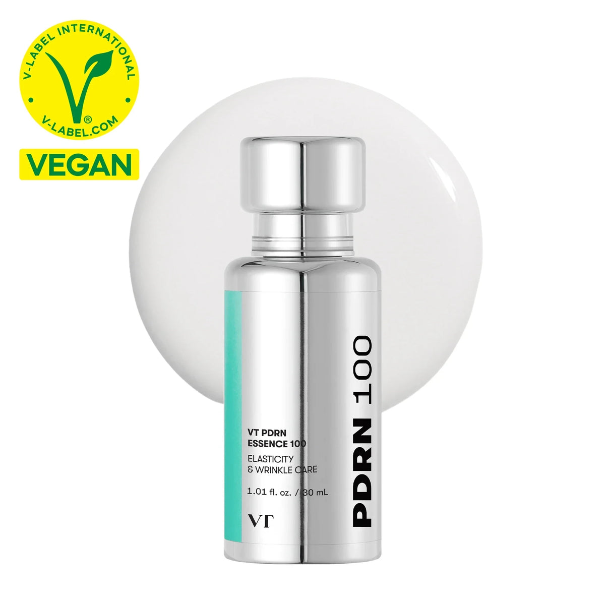 bareskin.lt VT Cosmetics PDRN Essence 100  koncentruota esencija žinoma dėl savo stiprių odos atsinaujinimo savybių, padedančių odai regeneruotis, mažinant smulkias raukšleles, ir didinant odos stangrumą bei elastingumą