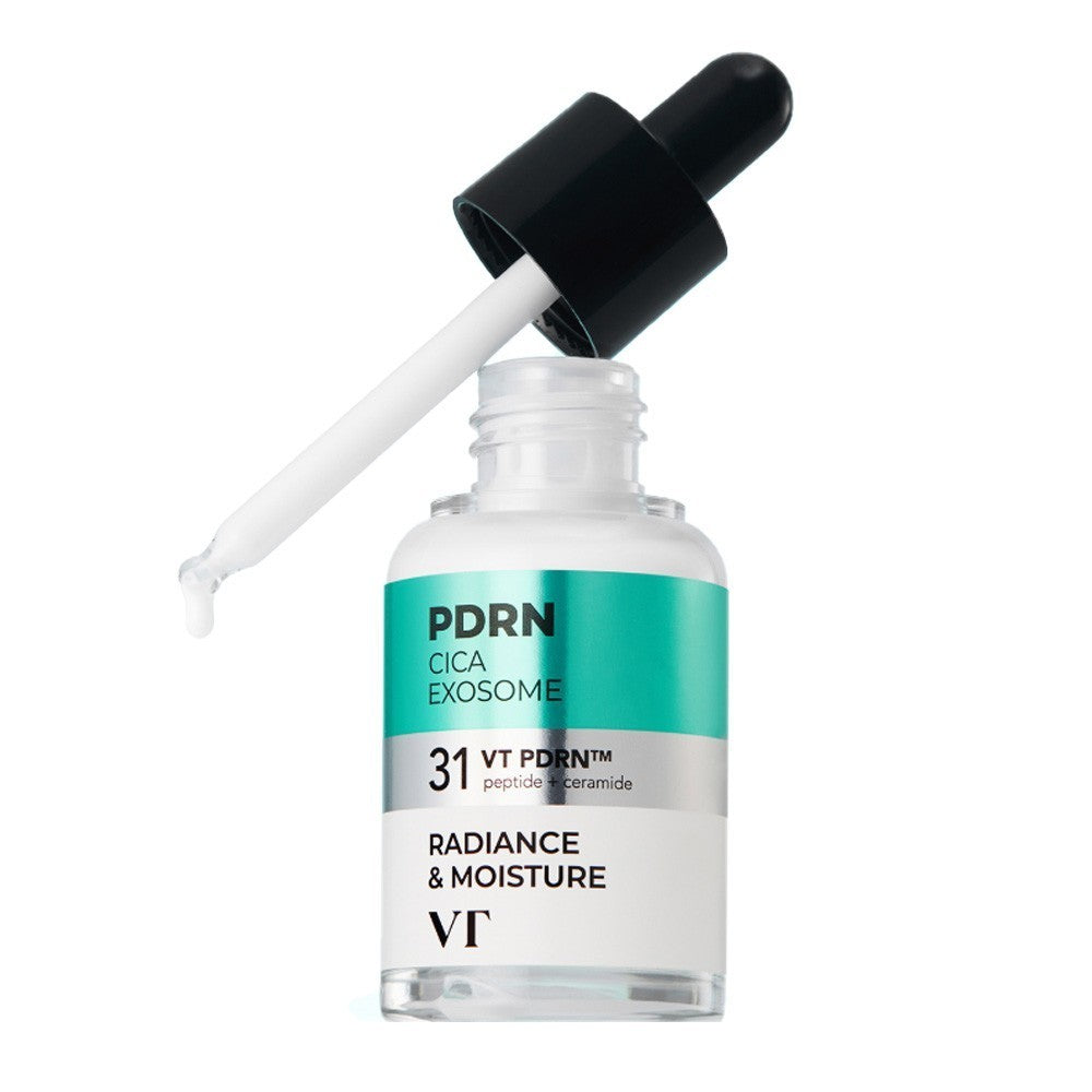 bareskin.lt VT Cosmetics PDRN R5 Firming Ampoule koncentruota ampulė su PDRN, Cica Exosome, peptidais ir keramidų kompleksu, skirta odos stangrumui, elastingumui ir apsauginio barjero palaikymui