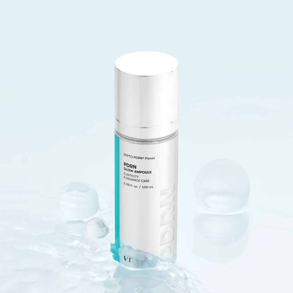 bareskin.lt VT Cosmetics PDRN Glow Ampoule facial mist purškiama ampulė sukurta intensyviai drėkinti odą, suteikti jai putlesnės, elastingesnės ir švytinčios odos išvaizdą
