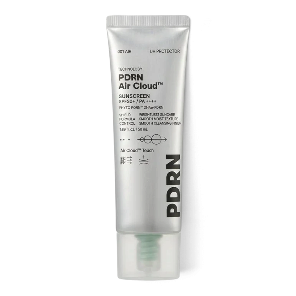 bareskin.lt VT Cosmetics PDRN Air Cloud Sunscreen SPF50+ PA++++ apsauginis kremas nuo saulės su SPF50+ užtikrina plataus spektro apsaugą nuo UVA ir UVB spindulių