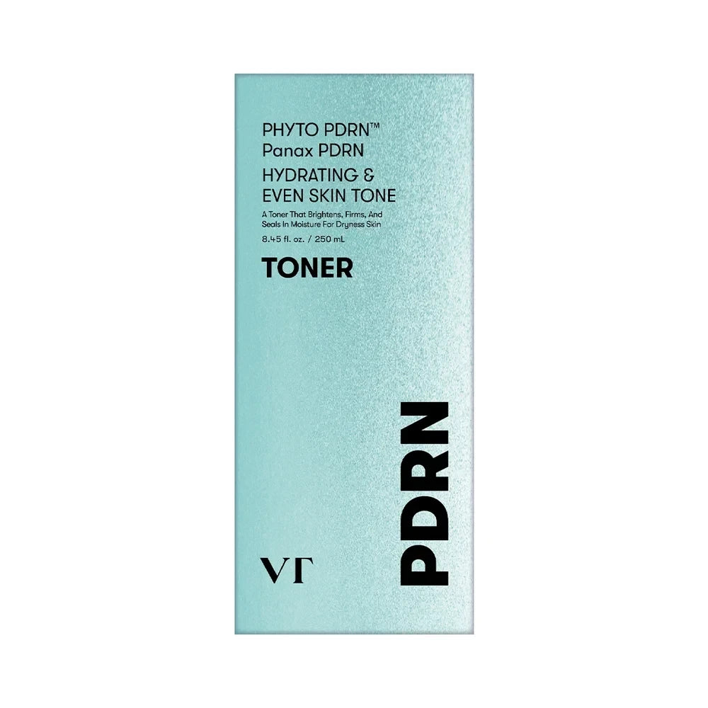 bareskin.lt VT Cosmetics PDRN hydrating facial toner tonikas papildytas VT augalinės kilmės PDRN iš ženšenio, kuris padeda puoselėti elastingesnę, gyvybingesnę ir sveikai švytinčią odos išvaizdą