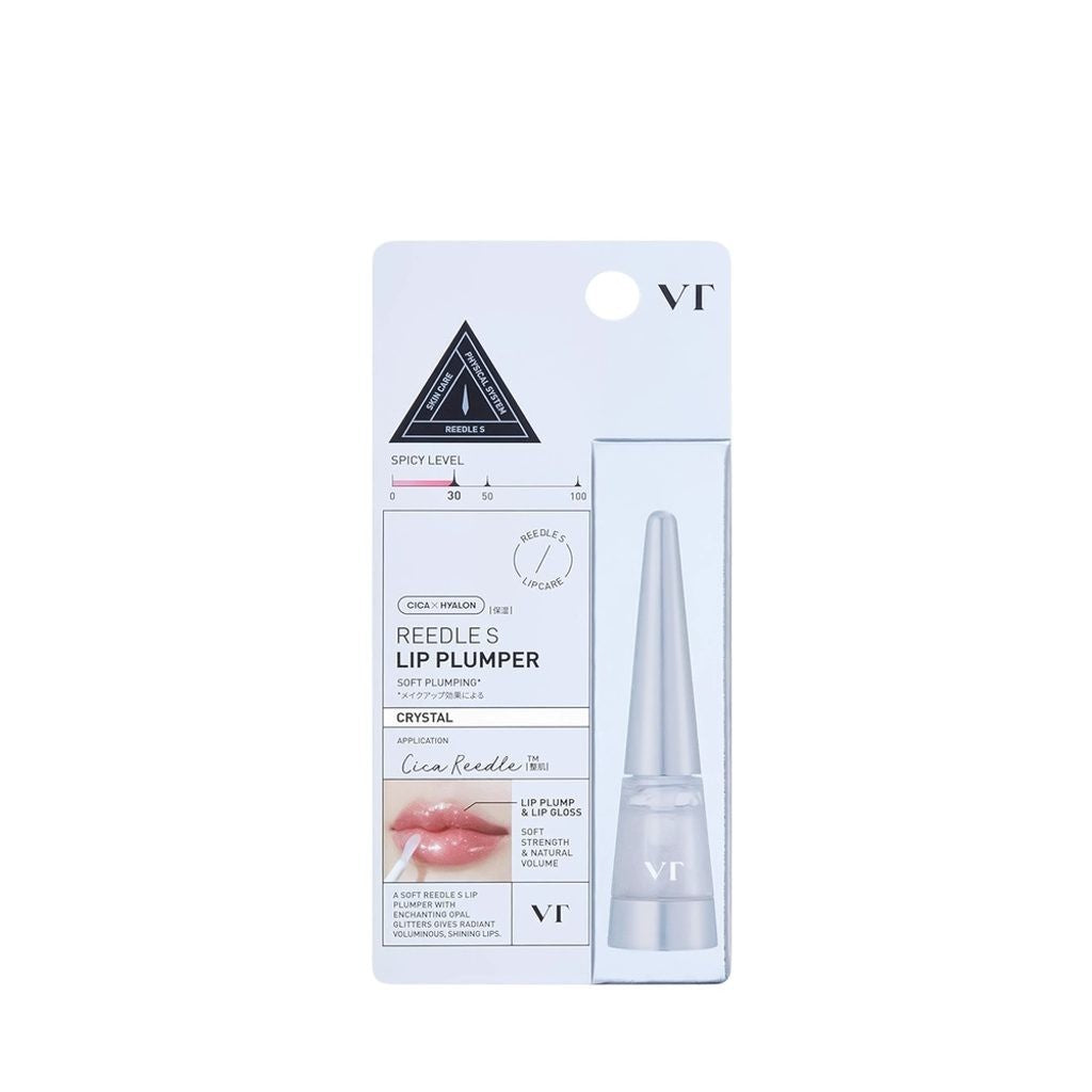 bareskin.lt VT Cosmetics Reedle Shot Lip Plumper Crystal lūpų blizgesys, optiškai paryškinantis lūpų apimtį