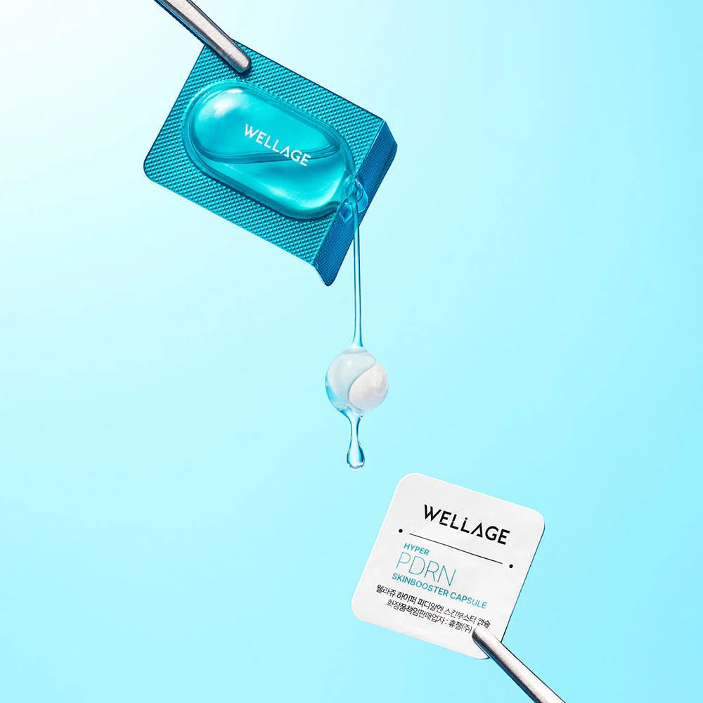 bareskin.lt WELLAGE Hyper PDRN Oneday kit with a lyophilized capsule and ampoule for intensive skin rejuvenation.