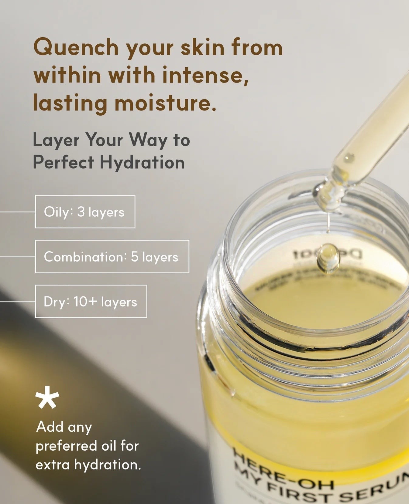 bareskin.lt De:maf Here-Oh My First Serum dual-phase hydrating serum with dropper for dry and sensitive skin.