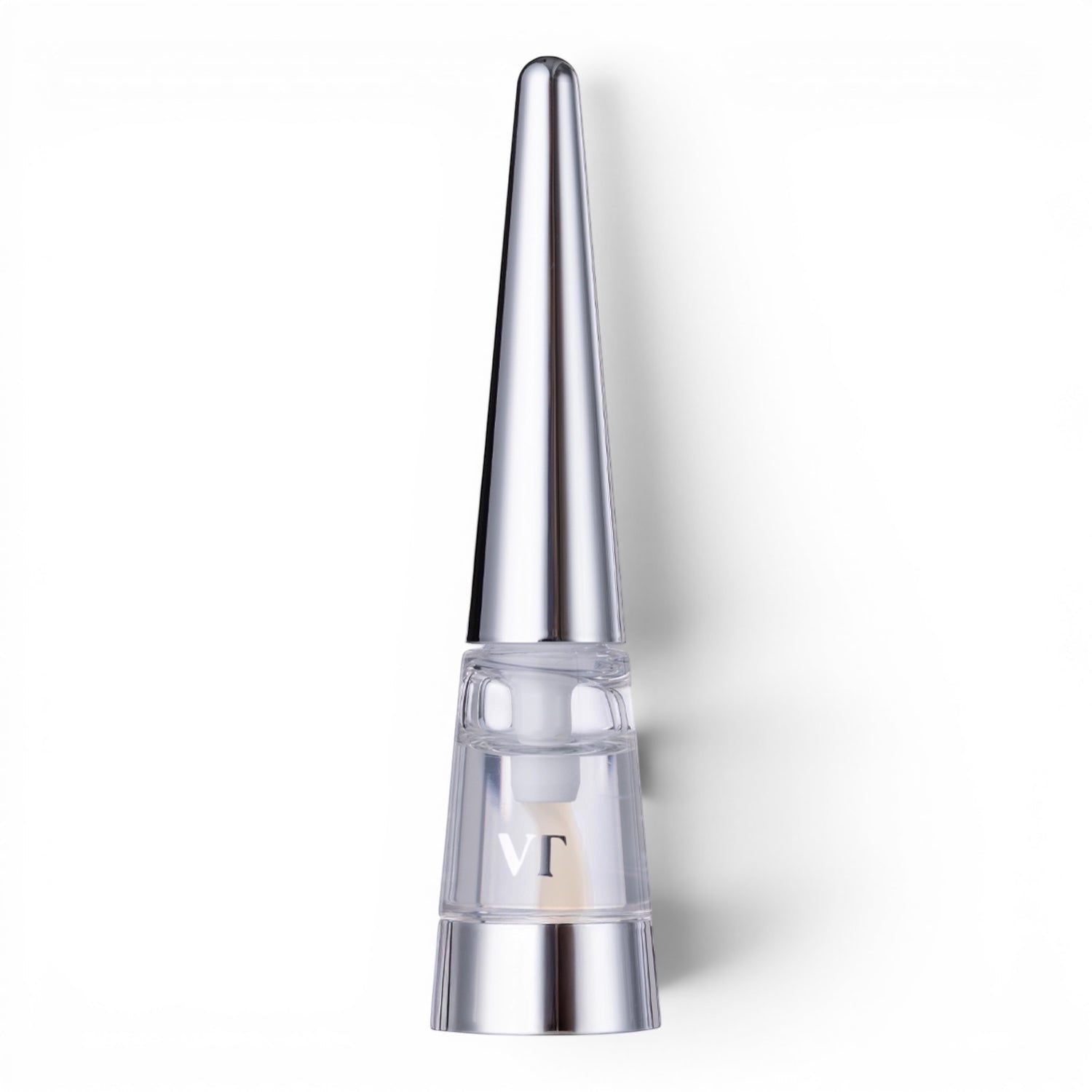 VT Cosmetics Reedle Shot Lip Plumper Beginner from bareskin.lt, a clear hydrating lip gloss with a silver cap.