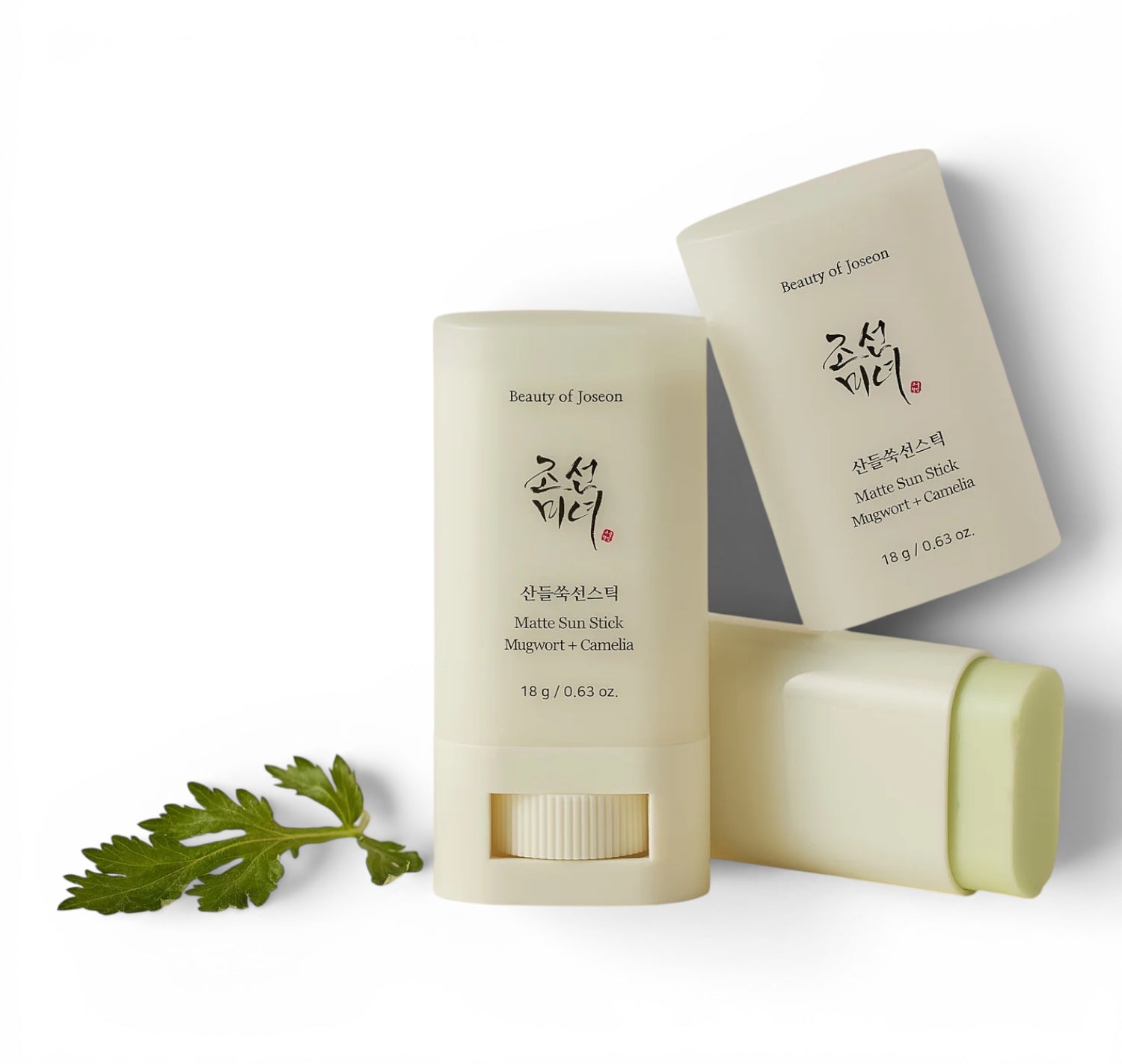 Beauty of Joseon Matte Sun Stick SPF50+ PA++++ from bareskin.lt, a soothing mugwort and camellia sunscreen balm.