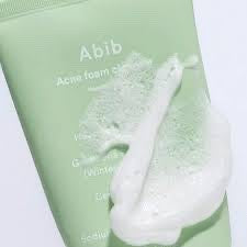 Abib Acne Foam Cleanser with heartleaf and salicylic acid for acne-prone skin, available at bareskin.lt