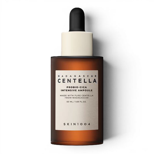 Skin1004 Madagascar Centella Probio-Cica Intensive Ampoule from bareskin.lt in a brown glass dropper bottle.