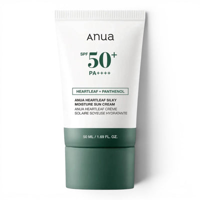 Anua - Heart Leaf Silky Moisture Sun cream SPF 50+ - apsauginis kremas nuo saulės