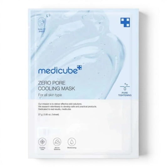 Medicube Zero Pore Cooling Mask by bareskin.lt for pore tightening, brightening, and soothing skin hydration.