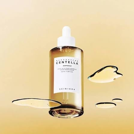 SKIN1004 Madagascar Centella Ampoule for soothing hydration, available at bareskin.lt, featuring a dropper bottle.