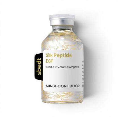 bareskin.lt Sungboon Editor Silk Peptide Intensive Lifting Ampoule with visible silk threads for firming skin.