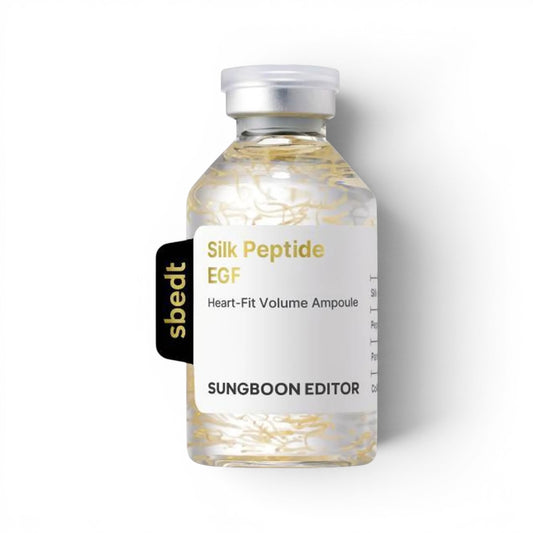 bareskin.lt Sungboon Editor Silk Peptide Intensive Lifting Ampoule with visible silk threads for firming skin.