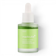 Medicube Exosome Cica Ampoule from bareskin.lt in a green glass dropper bottle for soothing sensitive skin.