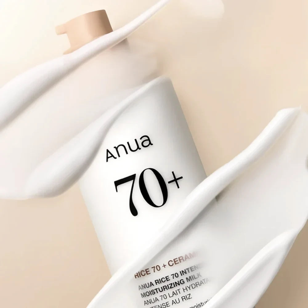 ANUA Rice 70 Intensive Moisturizing Milk - losjonas su keramidais