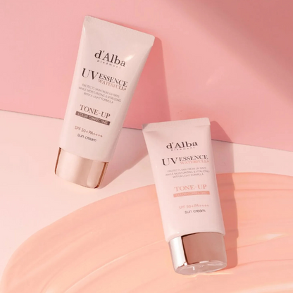 d'Alba - Waterfull Pink Correcting Tone-Up Sunscreen - apsauga nuo saulės
