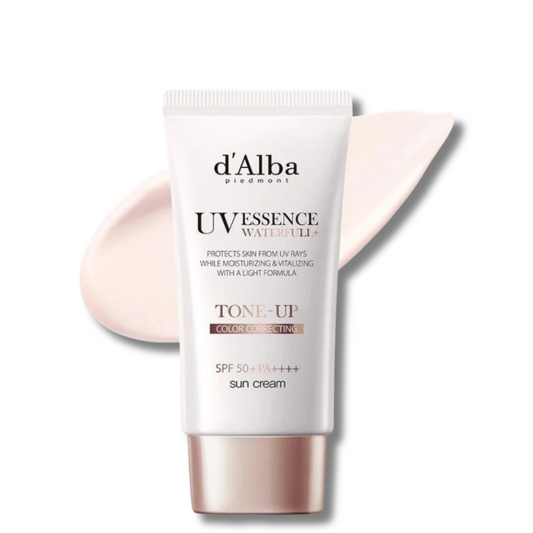 d'Alba - Waterfull Pink Correcting Tone-Up Sunscreen - apsauga nuo saulės